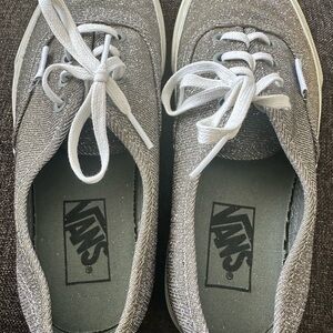 Vans 2-Tone Glittery Silver/Gold Sneakers (New)